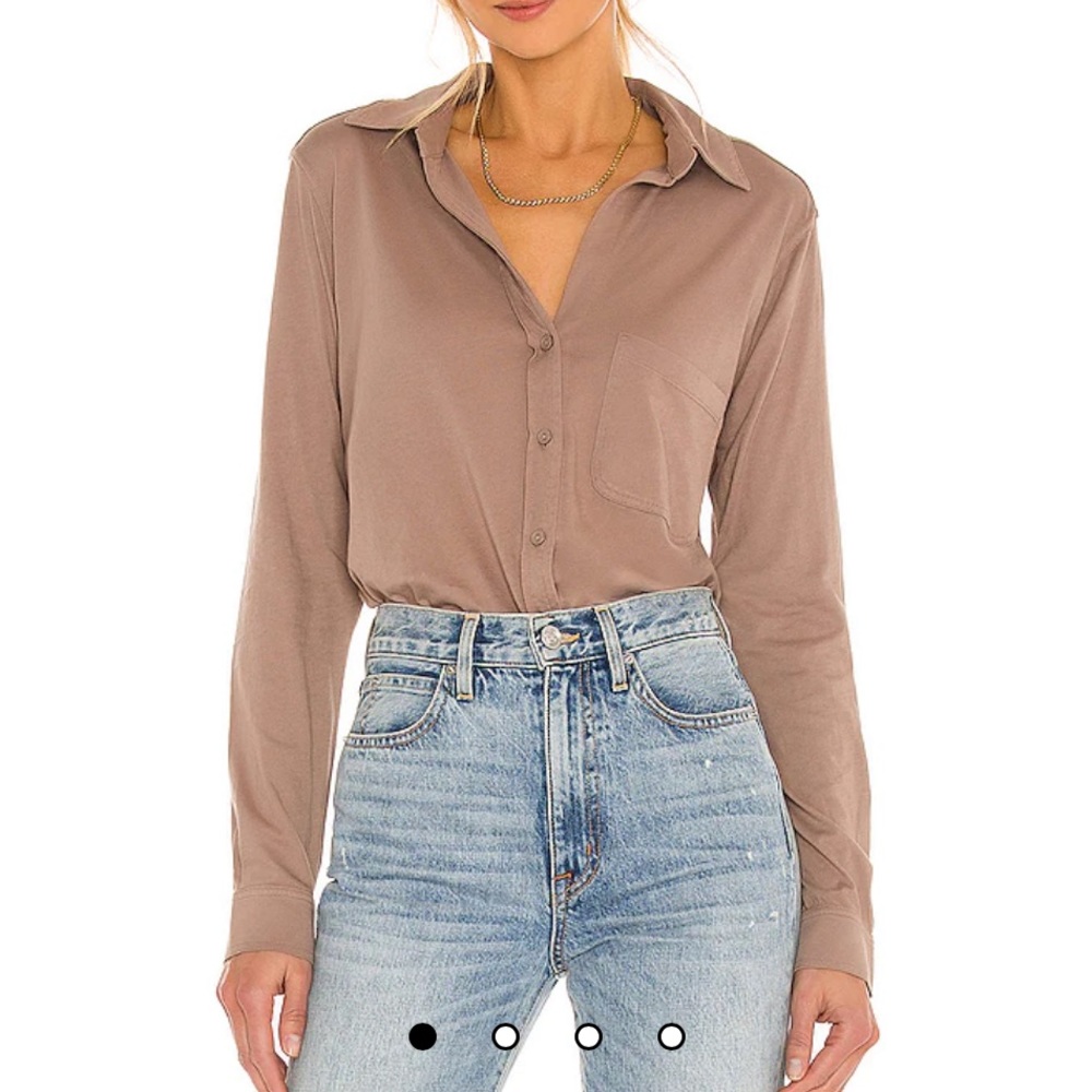Bobi Light Weight Jersey Button Up